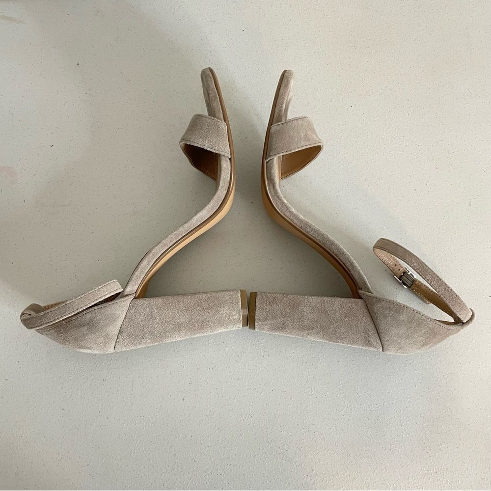 Steve Madden Carrson Blush Suede Heeled Sandals Size 10 - Picture 5 of 14